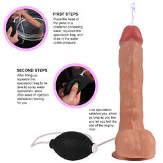 Waterproof 24X4.2CM Dildo Sex Toy Realistic Ejaculating Dildo Ejaculation Sex Toys