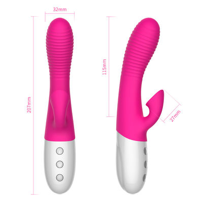 ROHS USB Charging Rabbit Vibrator Sex Toys For G Spot Clitoris Stimulator