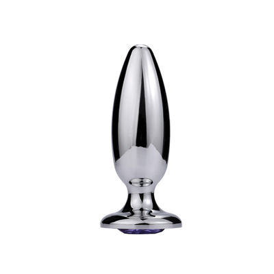 Stainless Steel Anal Plugs Butt Plug Set With Crystal Jewel