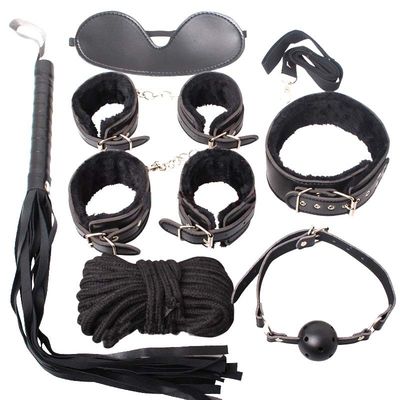 0.44kgs Leather Handcuffs Toys Role Play Cosplay Bdsm Bundling Toy