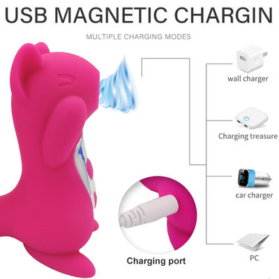 Sucking Squirrel 105mm USB Rechargeable Sex Toy Nipple Clitoris G Spot Stimulator Women
