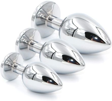 3 Size Heart Stainless Steel Personalised Butt Plug Crystal Anal Plug Prostate Massager