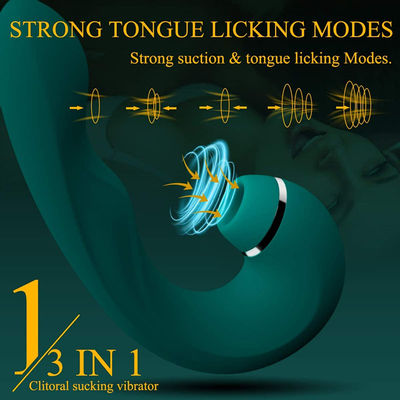 IPX7 Silicone Rabbit Clit Sucker Wand Vibrator