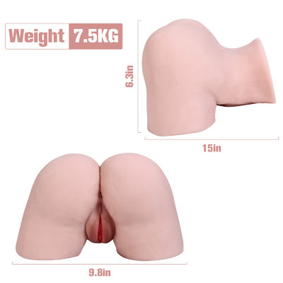 TPR Pocket Pussy Sex Toy Flesh Color Realistic Male Masturbator Silicone Adult Dolls