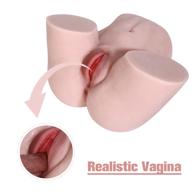 TPR Pocket Pussy Sex Toy Flesh Color Realistic Male Masturbator Silicone Adult Dolls