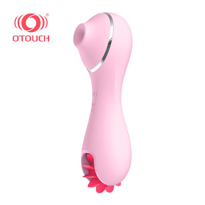 CE USB Charging Soft Silicone Vibrator Sex Toy 10 Speeds Tongue Suction Toy