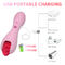 CE USB Charging Soft Silicone Vibrator Sex Toy 10 Speeds Tongue Suction Toy