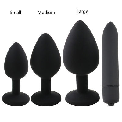 4 PCS Ultra Soft Silicone Trainer Kit Personalised Butt Plug Vibrating Massage