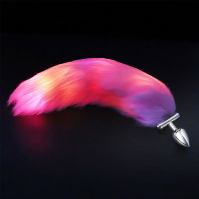 Faux Soft Fur Anal Plug Fox 6.6cm Tail Butt Plug Cosplay Clothing Glow Accessories