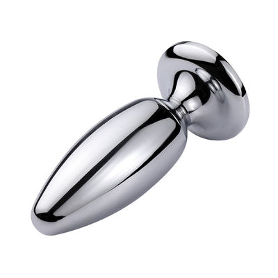 Stainless Steel Anal Plugs Butt Plug Set With Crystal Jewel