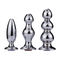 3PCS Stainless Steel Silver Anal Plug Personalised Butt Plug Massager Trainer Kit