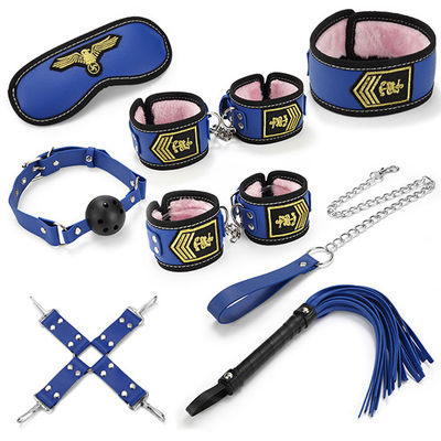 Restraint Luxury Bdsm Set Slavery PU Leather Stewardess Dress Up Under Bed Bondage Set