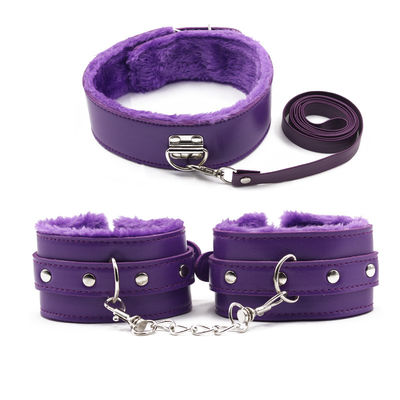 PU Leather Luxury Bdsm Set 10pcs Bedroom Restraint Kit Handcuffs Erotic Accessories Constraint Kits