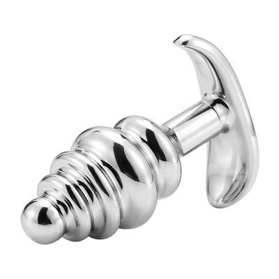 Stainless Steel OEM Diamond Anal Plug Gem Base Metal Butt Plugs Trainer Beads Massage Toys